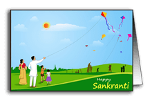 Kite Flying on Sankranti - English